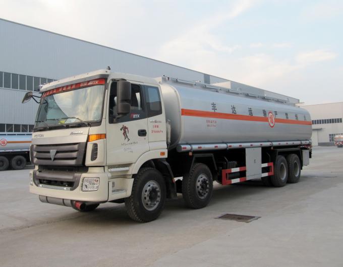 25 Ton Fuel Delivery Tank Truck , 30000 Liters Bobtail Fuel Truck Long