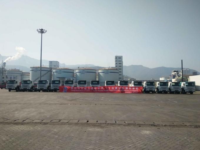 latest company news about 15 Units of Howo Tractor Heads from CLW Group Delivery to Nigeria 0