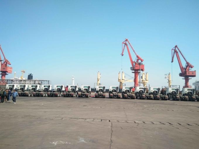 latest company news about 15 Units of Howo Tractor Heads from CLW Group Delivery to Nigeria 1