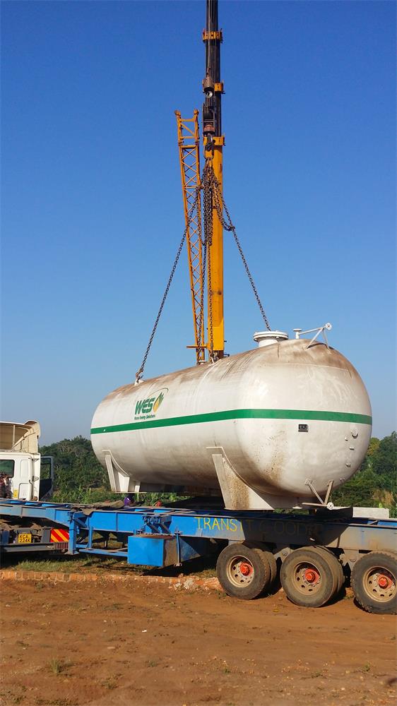 Propane Butane Gas Bullet Storage Tank For Big Gas Station Installation
