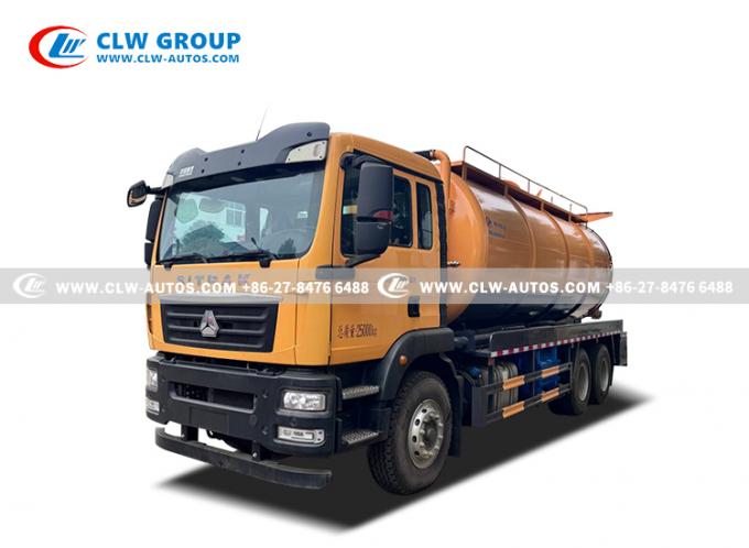 18m³ Combination Sewer Cleaning & Vacuum Truck front view