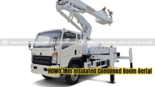 HOWO 18m Insulated Combined Boom Aerial Work Platform Truck for Power Grid Utilities
