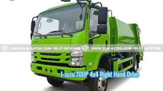 I-suzu 700P 4x4 Right Hand Drive Compactor Garbage Truck 