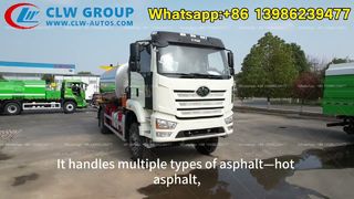 FAW J6L-350hp Intelligent Asphalt Distributor Truck