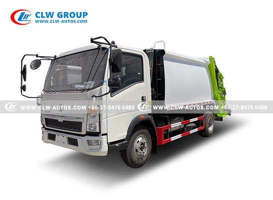 SINOTRUK HOWO 8 Waste Compactor Truck Rear Loader Compressed garbage truck