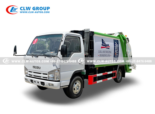 ISUZU 5CBM Refuse Compactor Truck Waste Collection Truck