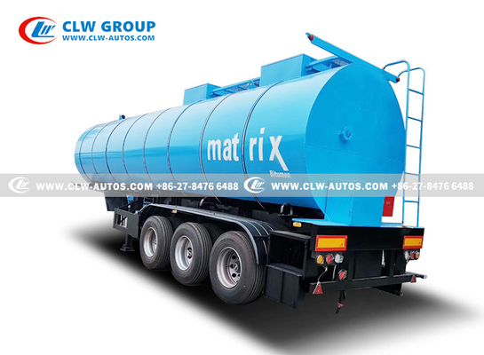 40cbm Bitumen Trailer Liquid Heating Asphalt Tanker