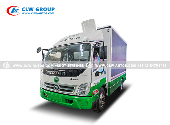 Foton LHD LED Advertising Mobile E-Poster Browsing Screen Truck