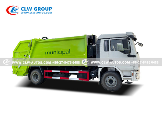 Shacman Rear Tipping Compressed Garbage Truck Customized 14cbm