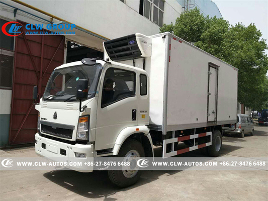 LHD RHD Sinotruk HOWO 4X2 5Ton Refrigerated Van Truck