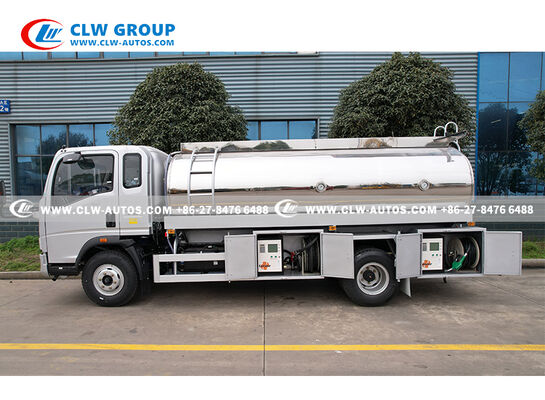 HOWO 4x2 RHD Mobile Refueling Truck with Mirrored Aluminum Alloy Tank and Dual-Dispenser System