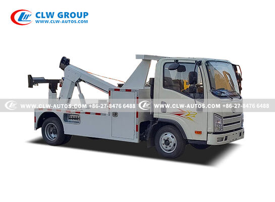 FAW Tiger VR 4x2 Light Duty Wrecker Truck with 350kg Lifting Capacity and China VI Diesel Engine for Urban Towing