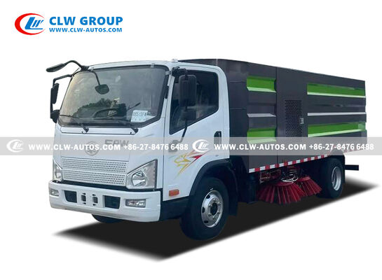 FAW 5.5m³ Right-Hand Drive Road Sweeper Truck with Regenerative Air Suction and Intelligent Touchscreen Control