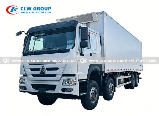 HOWO 8x4 Refrigerated Truck with 20-30 Ton Payload, 400HP Engine, and 58.8m³ Cargo Volume for Cold Chain Logistics