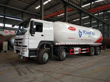 Sinotruk LP Gas Transport Truck , 34.5cbm Howo 15mt 18ton Propane Service Truck