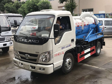 Small 3cbm Sewer Vacuum Suction Truck Forland 3 Ton Water Jet Sewer Cleaning Truck