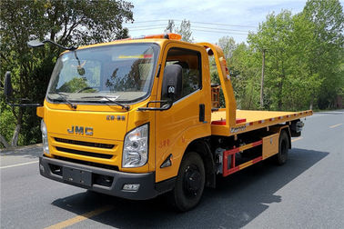 JAC 152HP 4 Ton Road Wrecker Tow Truck Recovery Flatebed Truck Euro 5 Emission Standard