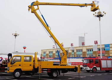 Telescopic Type Aerial Lift Platform Truck / Truck Mounted Boom Lift Vehicle