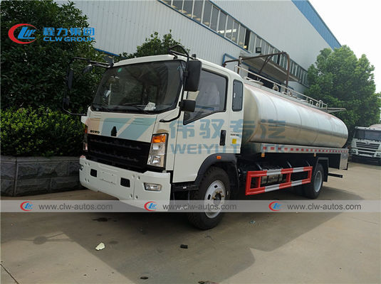 15000L HOWO 10T 15T SS304-2B Milk Tanker Truck