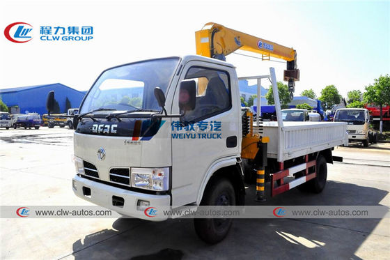 Mini Dongfeng 2T Truck Mounted Boom Crane for steel pipeline