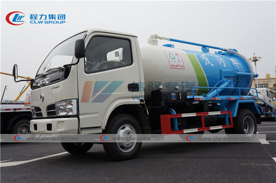 120HP Dongfeng 6cbm Sewer Cleaning Truck With 6000L Tank