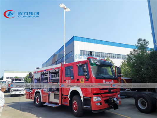 Sinotruk Howo 336HP 5T Rescue Fire Truck With Winch