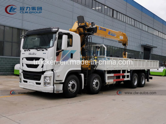 Isuzu Giga 8x4 Truck Mounted Hydraulic Telescopic Straight Boom Crane