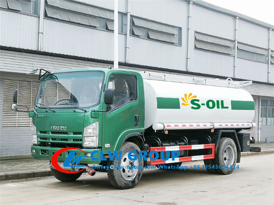 8T 10T ISUZU 190HP Carbon Steel Oil Tanker Truck