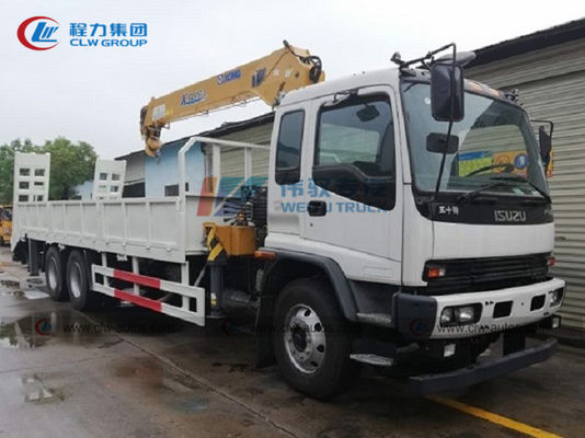 Left Hand Drive Isuzu 6X4 Truck Mounted Telescopic Crane