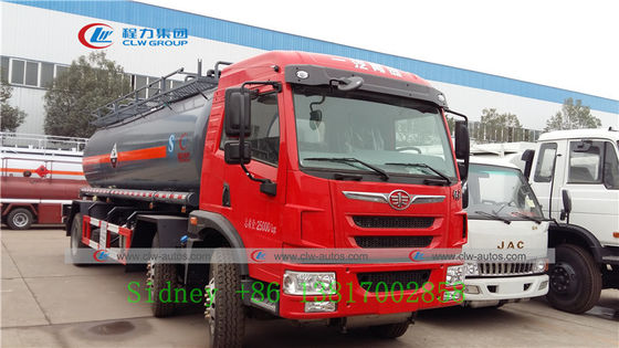 FAW 6X2 Chemical tanker delivery Truck For Hydrochloric Acid