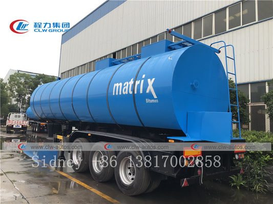 35cbm 3 Axle Bitumen Carbon Steel Tank Semi Trailer