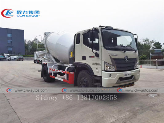 Foton Rowor 4х2 5.5cbm Cement Mixer Truck With Q345 Steel Tank