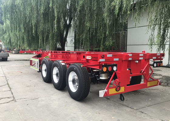 Tri Axle 40ft 45ft Skeleton Semi Trailer For Cold Chain Transportation