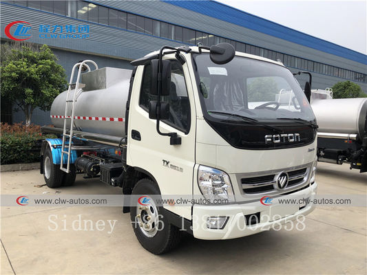 Foton 4x2 5000L Small Fuel Tank Truck With Gear Pump