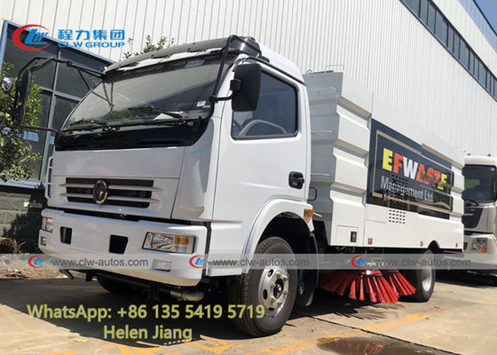 Dongfeng 4x2 LHD Diesel Engine Vacuum Road Sweeper Truck