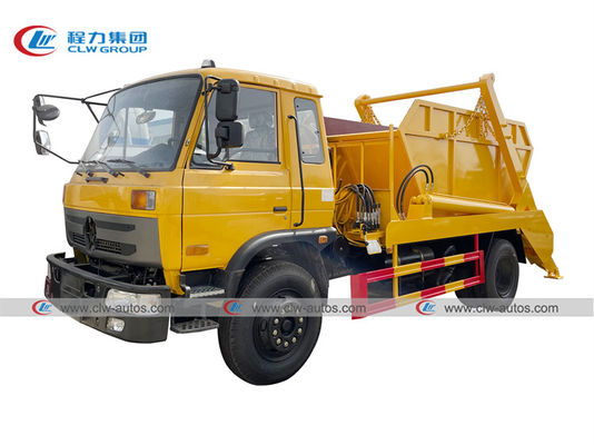 10 Ton 4x2 Pull Arm Skip Loader Garbage Truck With Cummins Engine