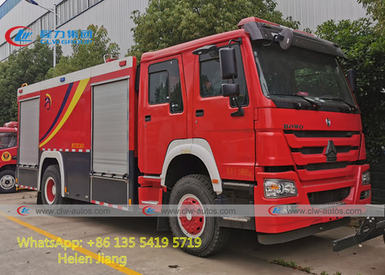 Sinotruk HOWO 4x2 6 Wheels 290HP RHD Fire Rescue Truck