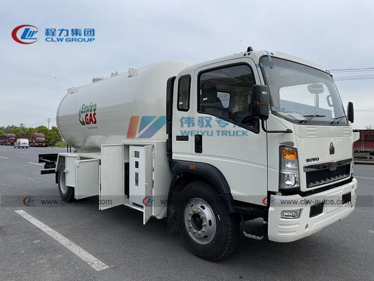 Sinotruk HOWO 4x2 15m3 12m3 LPG Gas Bobtail Tanker Truck