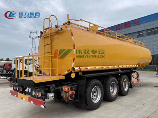 40 - 45cbm Tank Tri Axle Semi Trailer For Edible Water Transport