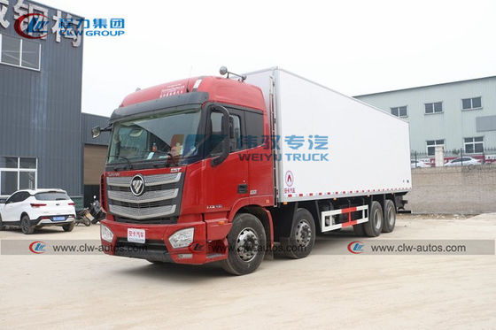 Foton 8x4 9.6m Long Distance Food Transportation Refrigerated Box Truck