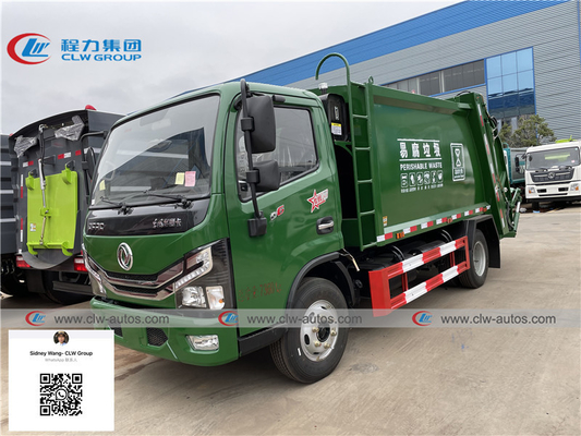 Dongfeng Duolicar 4x2 8000 Liters Garbage Compactor Truck