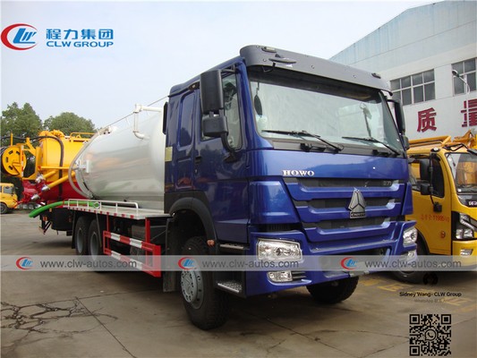 SINOTRUK HOWO 6x4 371HP 15000 Liters Vacuum Sewer Truck