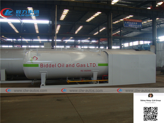 10000 Liters 5 Tons LPG Skid Station With Carbon Steel Q345R Tank