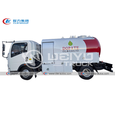 2MT 5000 Liters Mobile LPG Cylinder Filling Bobtail Truck