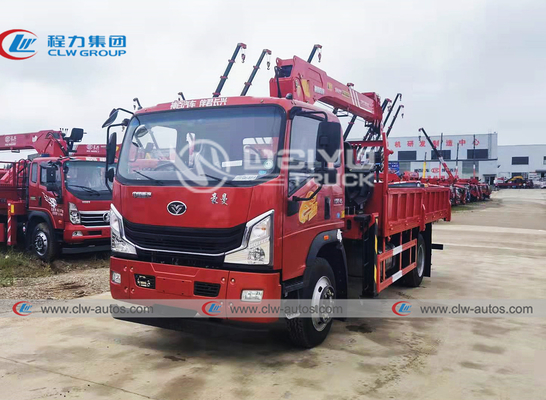 Sinotruk Homan SANYI Truck Mounted Telescopic Crane 5 6 7 Tons