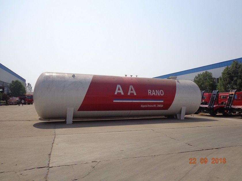 120cbm Large Bulk Propane LPG Gas Storage Tank 60MT 1mm Corrosion Allowance