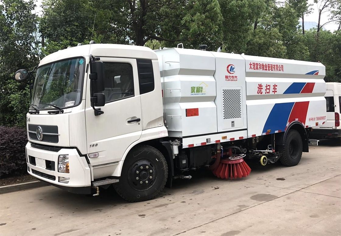 12 Cubic Meter Street Cleaner Truck , Combined Road Washing Truck With