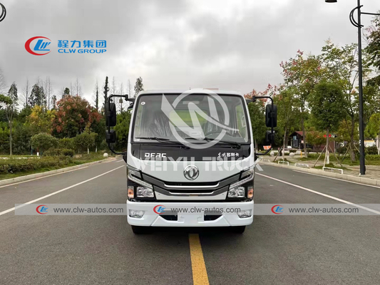 Dongfeng Stainless Steel Four Brushes Street Sweeper Truck 6cbm For Cleaning Dirt