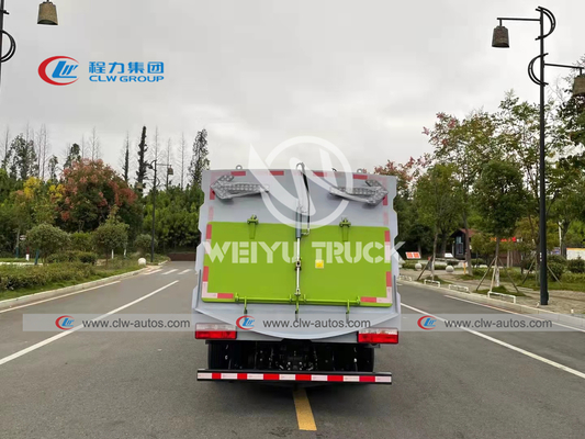 Dongfeng Stainless Steel Four Brushes Street Sweeper Truck 6cbm For Cleaning Dirt