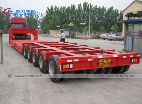 3 Lines 6 Axles Low Loader Lowboy Lowbed Semi Trailer 100T 120T For Excavators